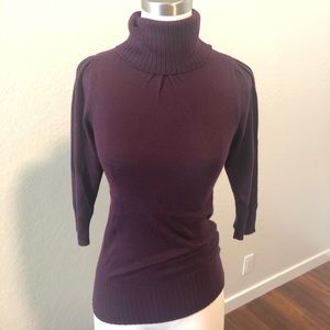 Small 3/4 Sleeve Turtleneck Sweater